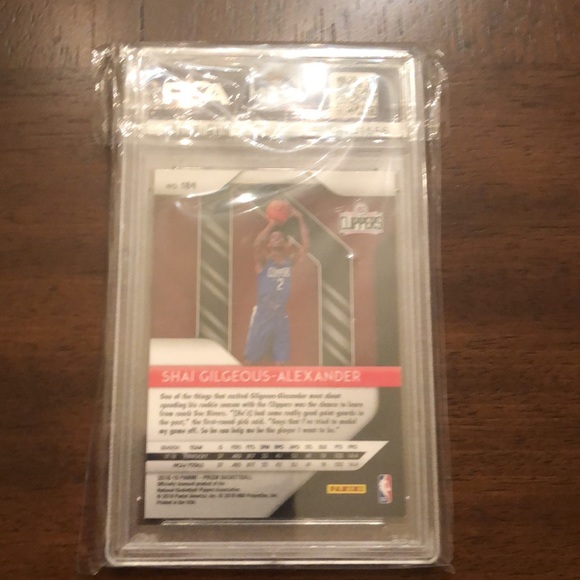 Shai Gilgeous Alexander PSA 9 Prizm Rookie Card - Picture 2 of 2